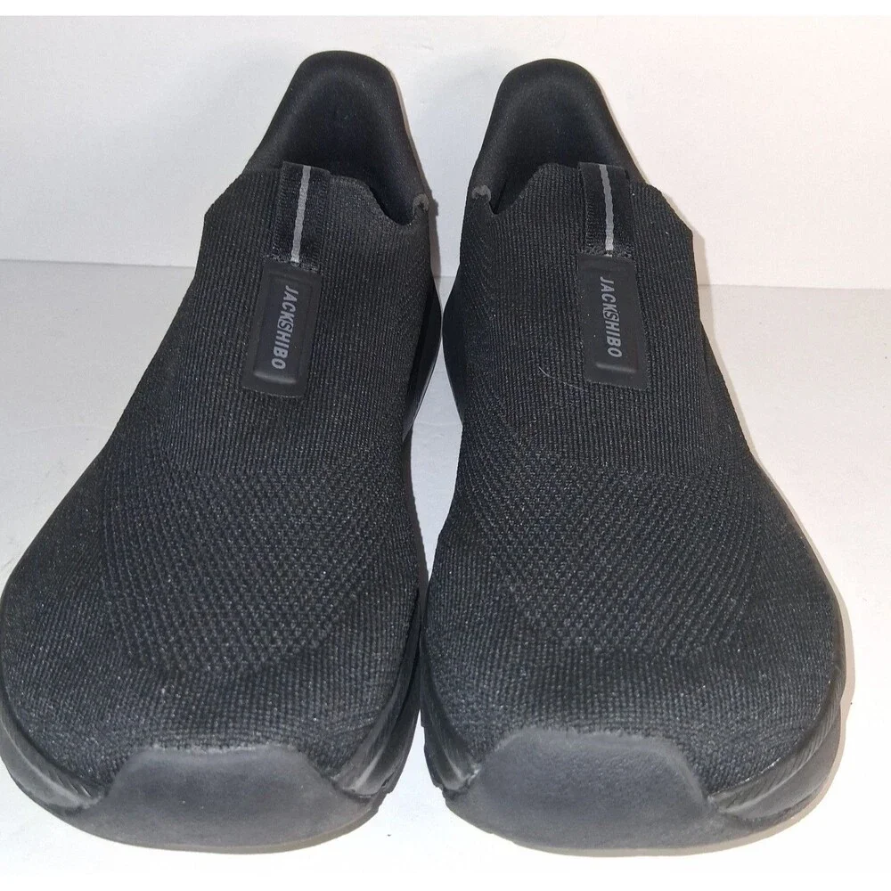 JACKSHIBO Mens Wide Toe Slip-on Arch Support Orthopedic Sneakers Size 10